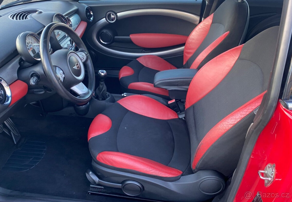 Mini Cooper / One R56 - Červený polokožený interiér - 2