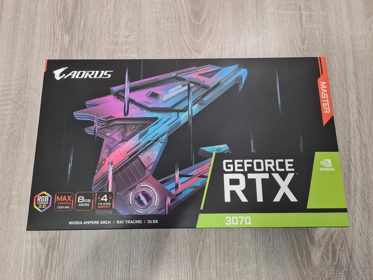 GIGABYTE AORUS GeForce RTX 3070 MASTER TOP stav - 2
