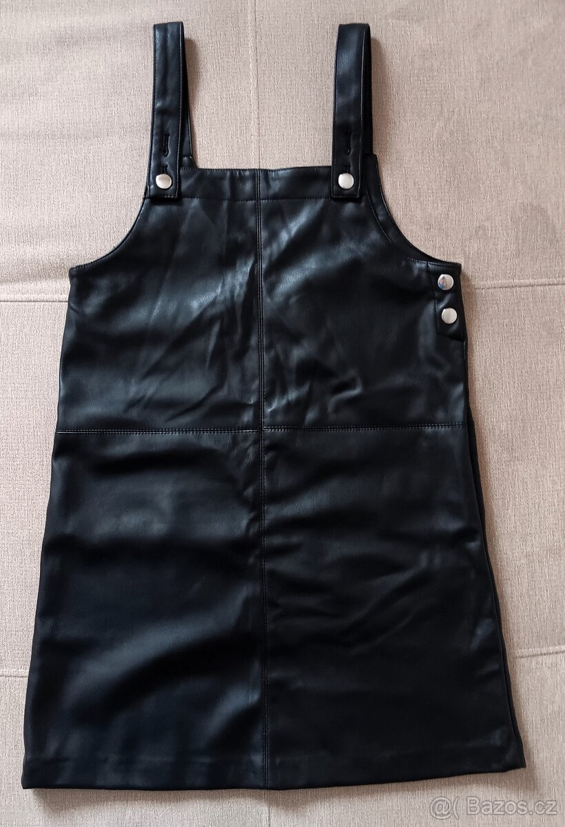 Černé koženkové šaty DESTINATION vel. 146 - 2