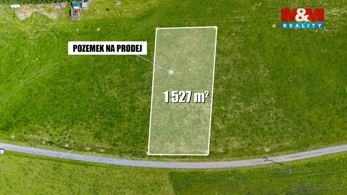 Prodej pozemku k bydlení, 1527 m², Huntířov - 2
