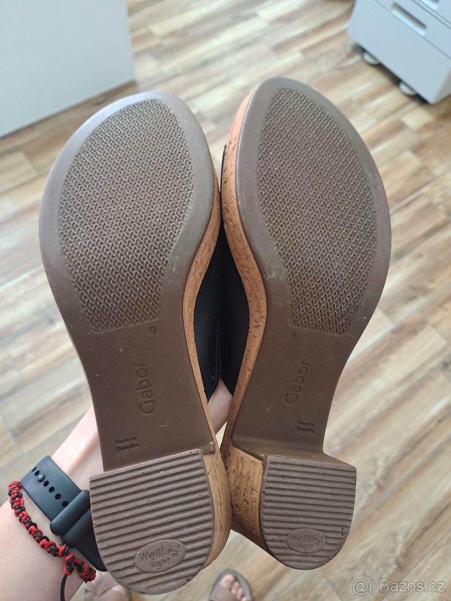 dámské kožené pantofle Gabor, vel. 43 (9) - 2