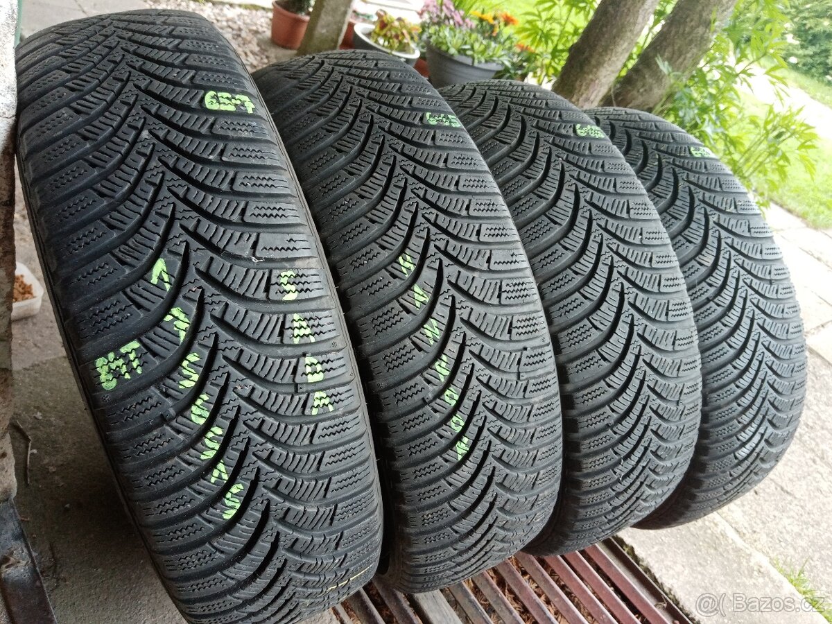 Zimní pneu 4kusy 175/65/15 vzorek 90% HANKOOK - dobírka - 2