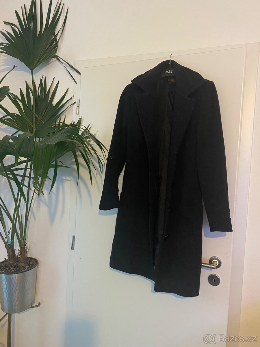 Kasmirovy vlneny dámský cerny Mango kabat 38 - 2