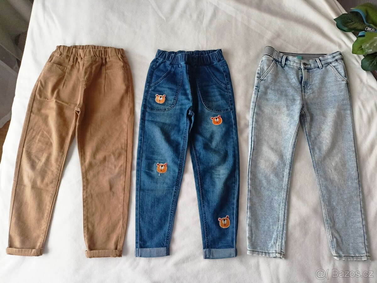 3x dětské džíny, vel.128 - 2