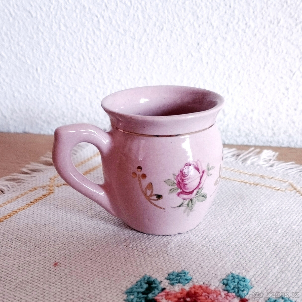 RŮŽOVÝ PORCELÁN - MINI DŽBÁNEK - 2