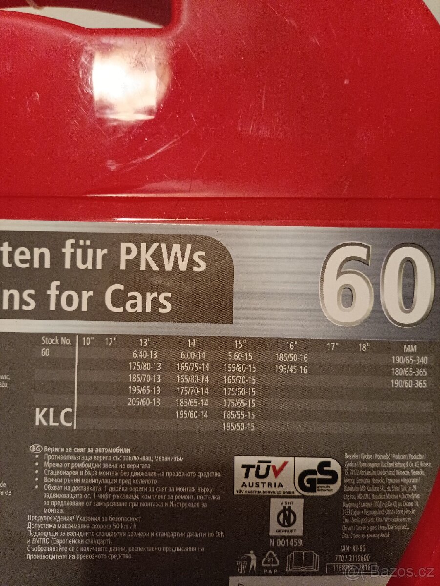 Sněhové řetězy vel. 60 13"-16" - 2