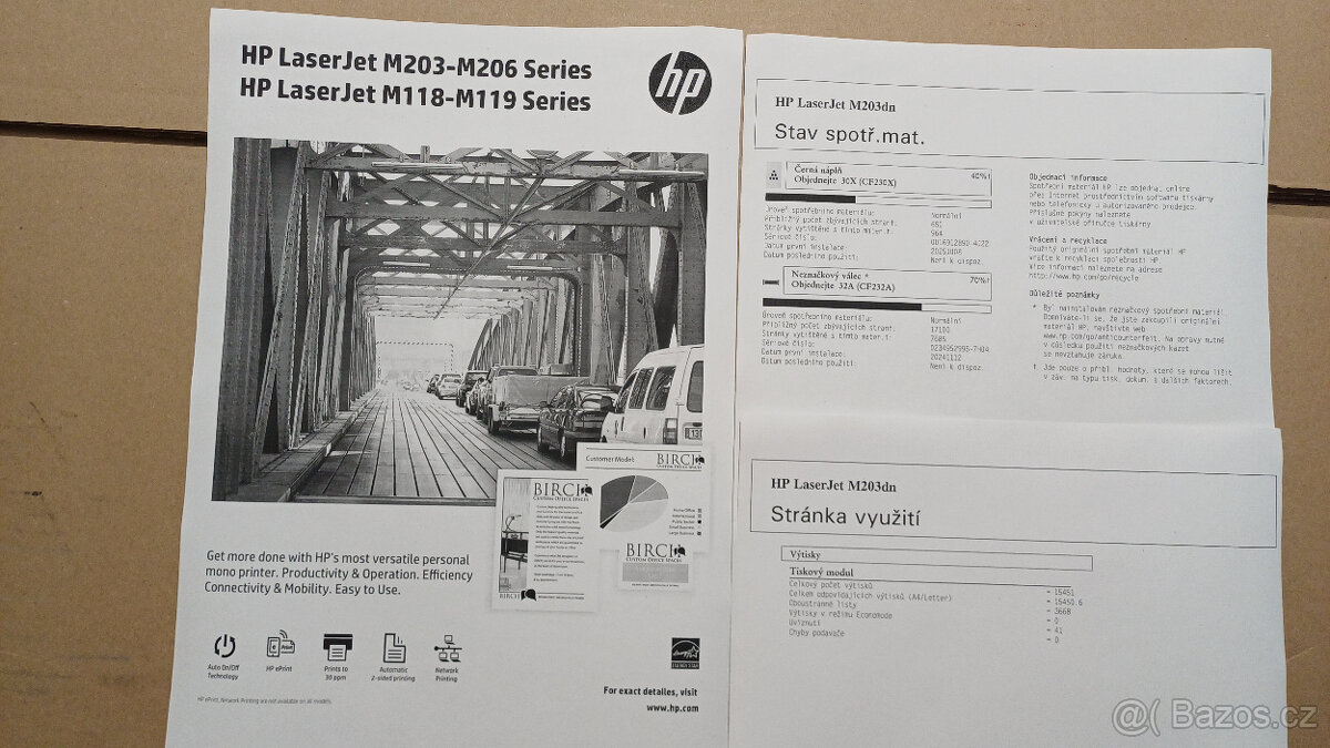 HP Laserjet M203DN | Duplex | LAN | najeto 15tis. - 2