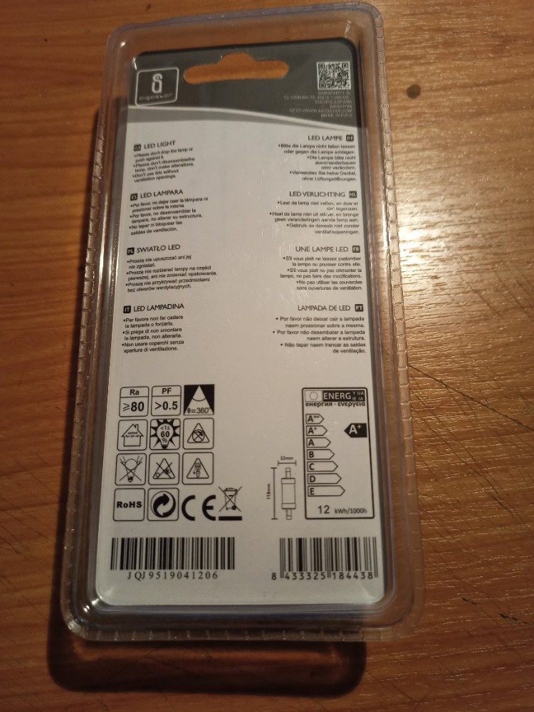 LED lineární žárovka 12W - 2