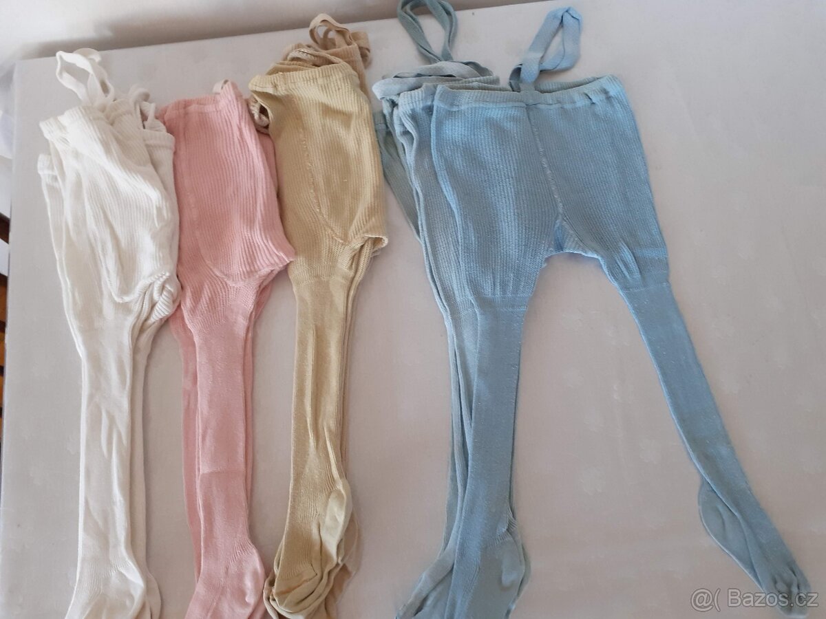 Retro dětské punčocháče - vel. asi 74 - 2