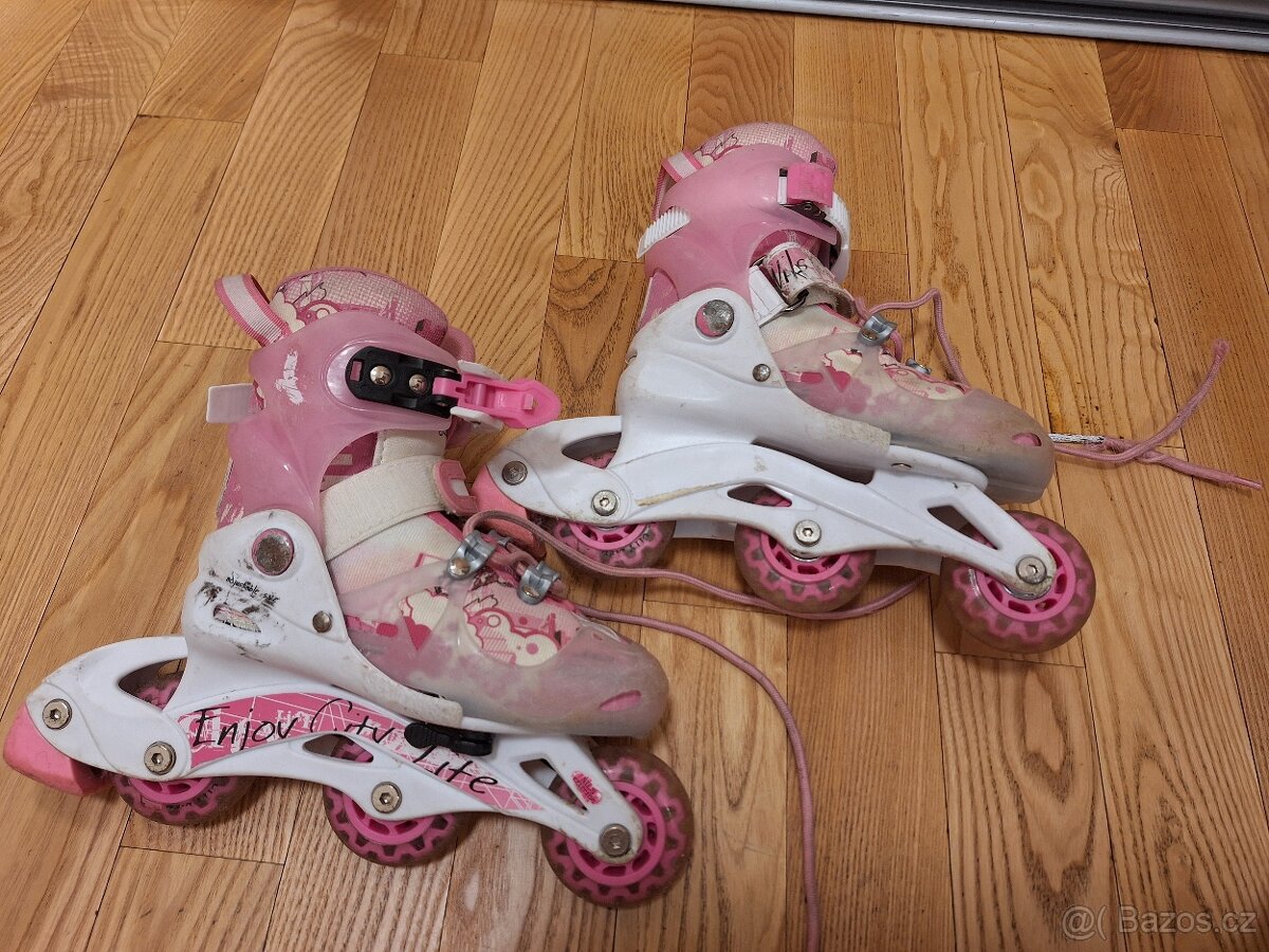 Dívčí kolečkové brusle vel. 26-29 - 2