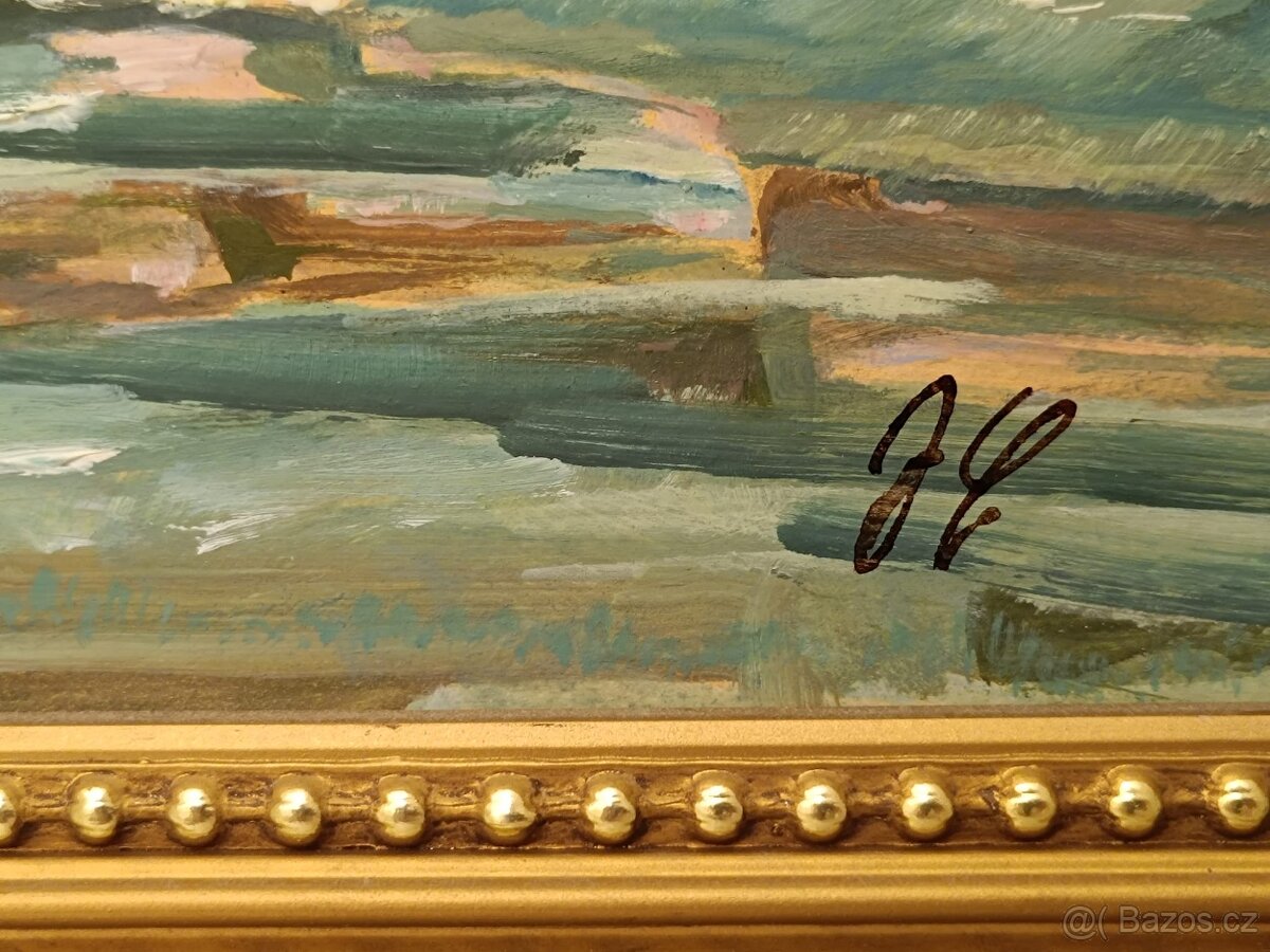 Obraz Šumava, olejomalba 85x64 - 2