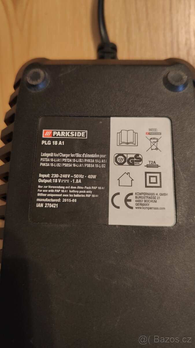 Nabijecka Parkside 18V - 2