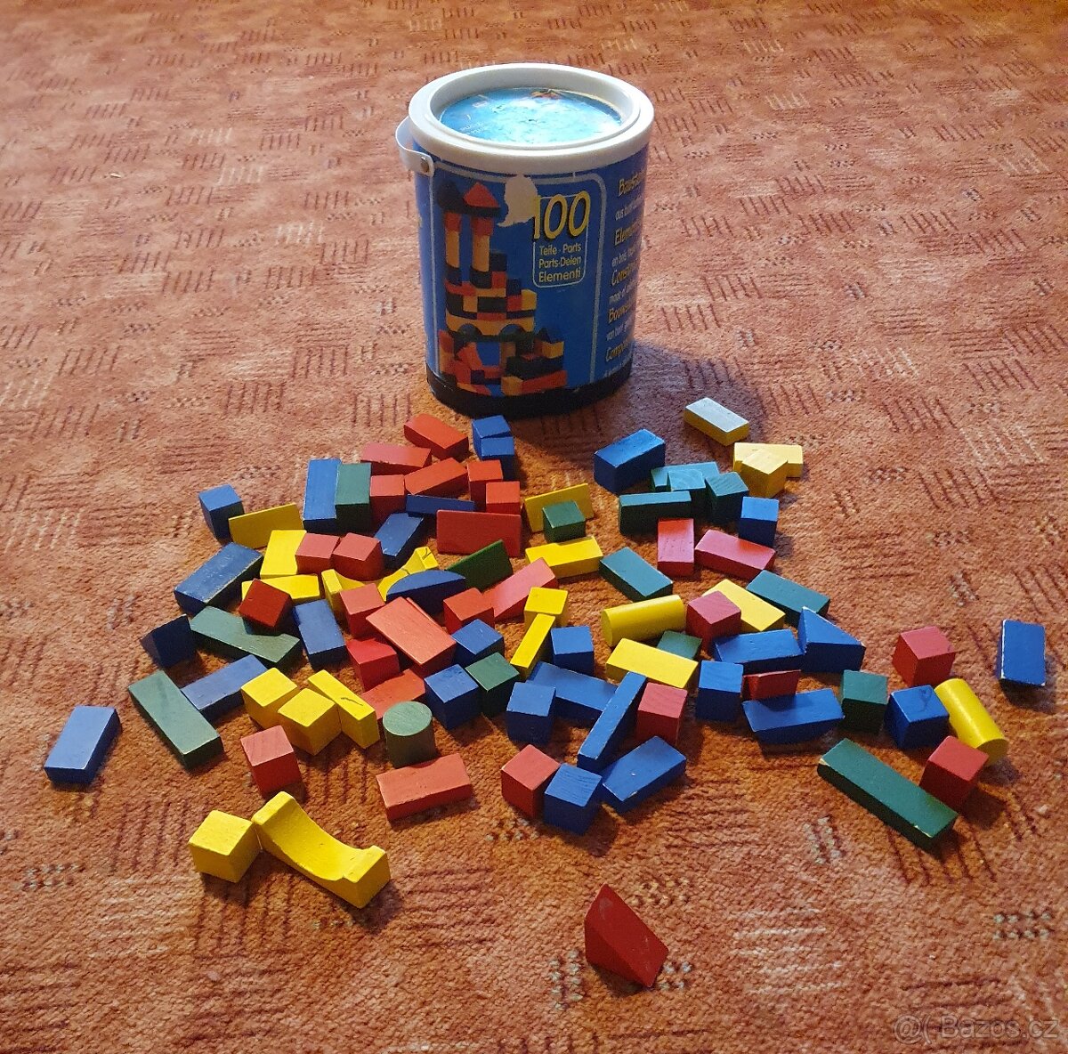 Dřevěné kostky 100 ks - 2