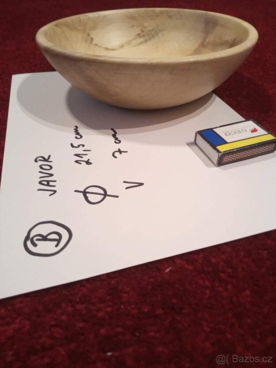 dřevěná miska - krásný a praktický dárek - 2