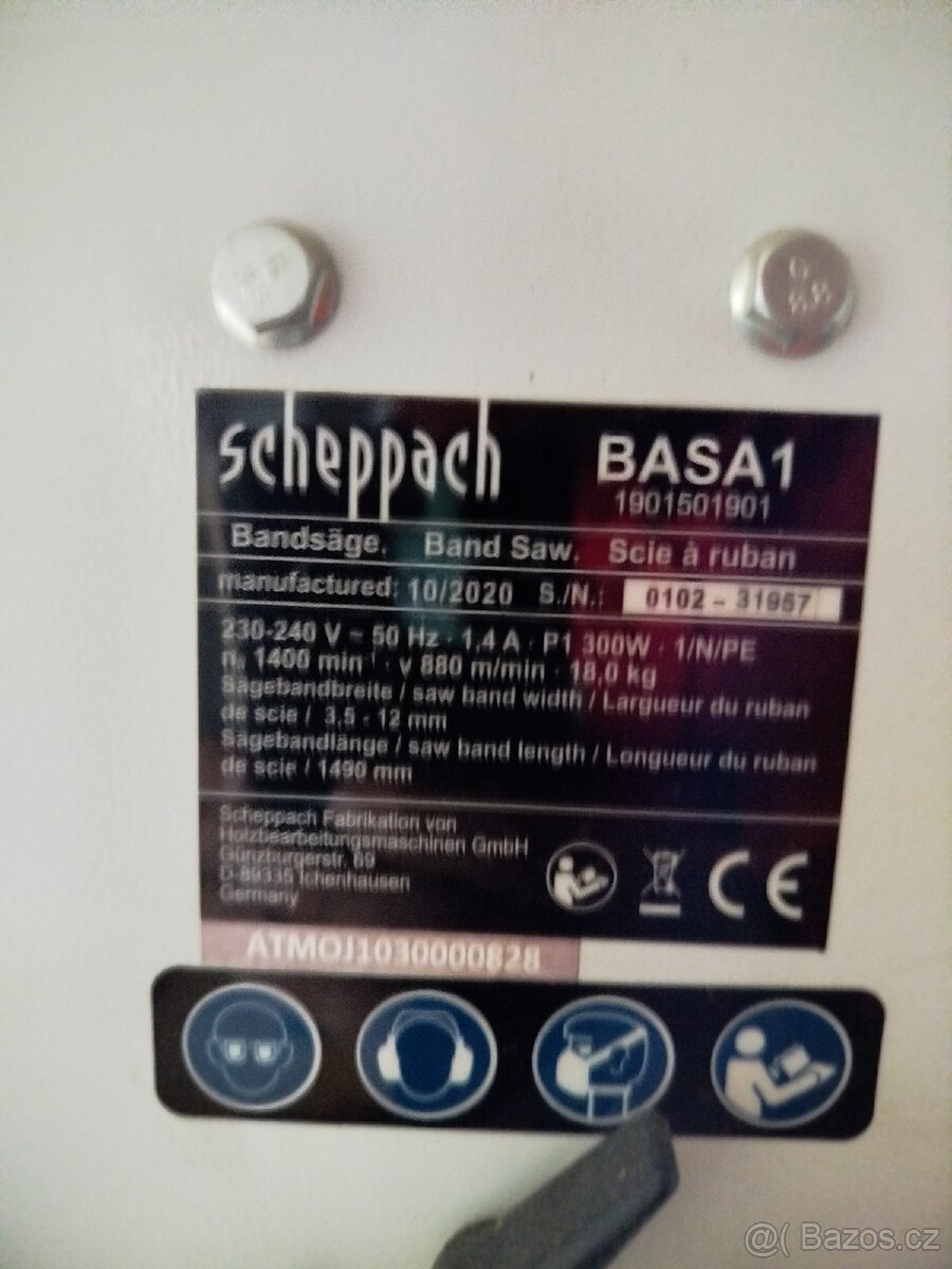 Pásová pila Scheppach Basa1 - 2