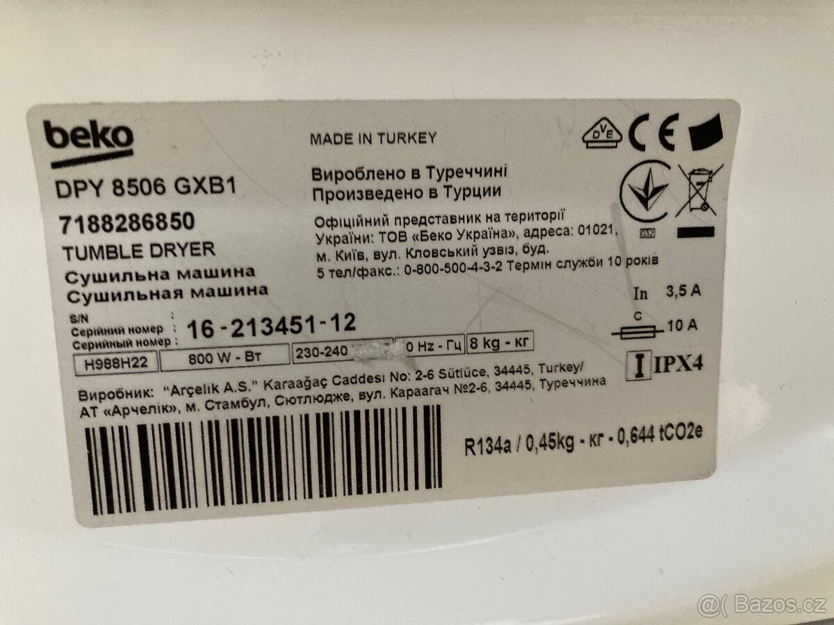 Susicka Beko DPY8506GXB1 - 2
