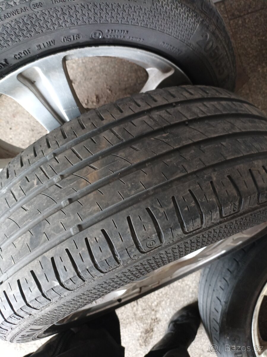 5x100 sada s pneu 205/55 R16 - 2