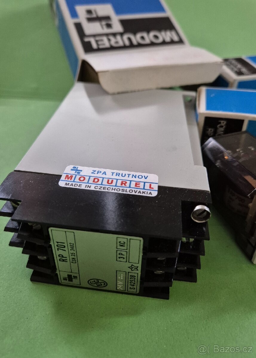 2x Relé RP700PC 24VAC a MODUREL RP701 KC 3P - 2