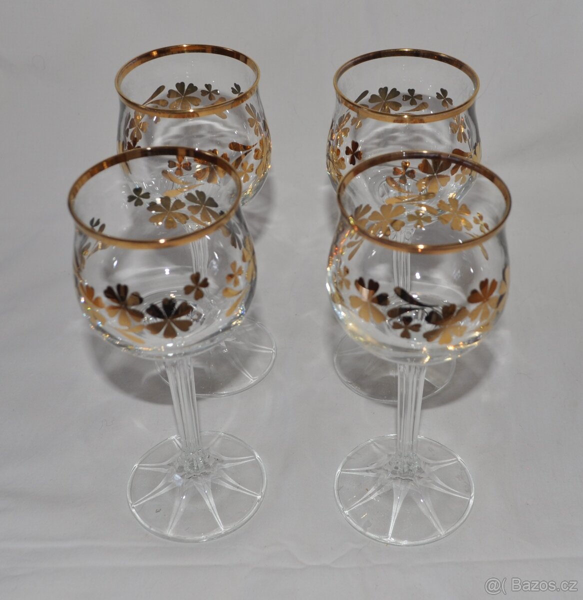 sklenky na víno 4 ks - vintage - 2