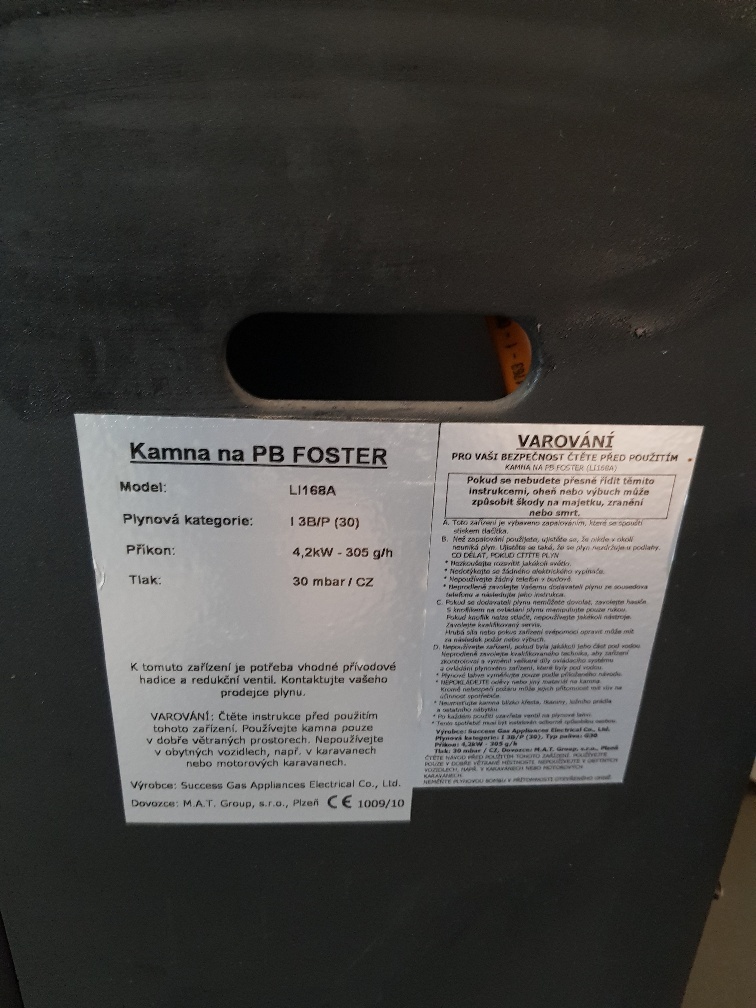 Mobilní kamna MEVA na propan - butan - 2