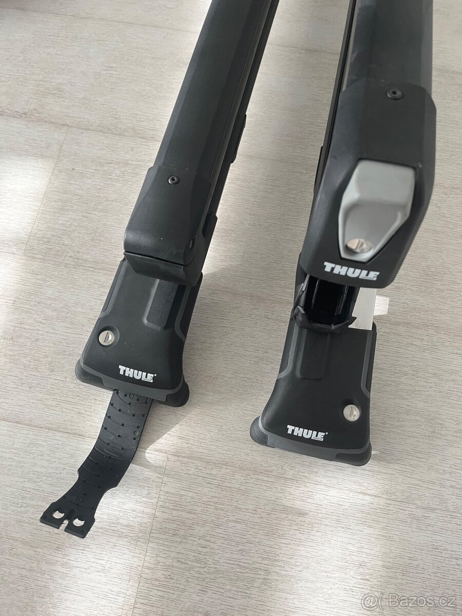 Thule střešní nosiče skoda kodiaq,držaky lyží - 2
