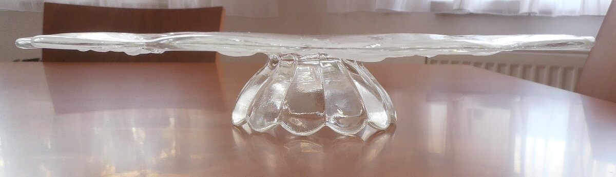 skleněný podnos, nástolec - 2