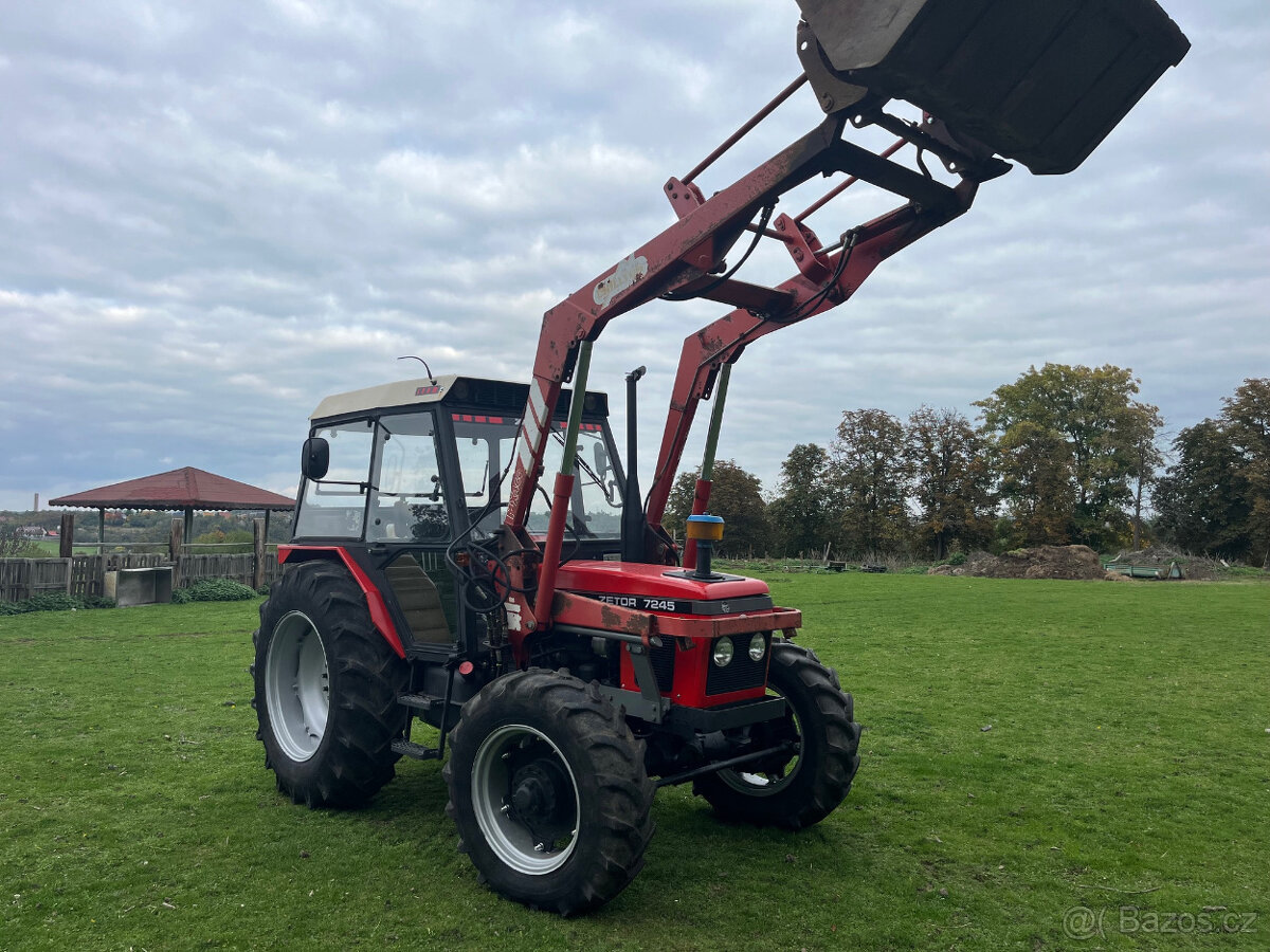 Zetor 7245 s čelním nakladačem s SPZ - 2