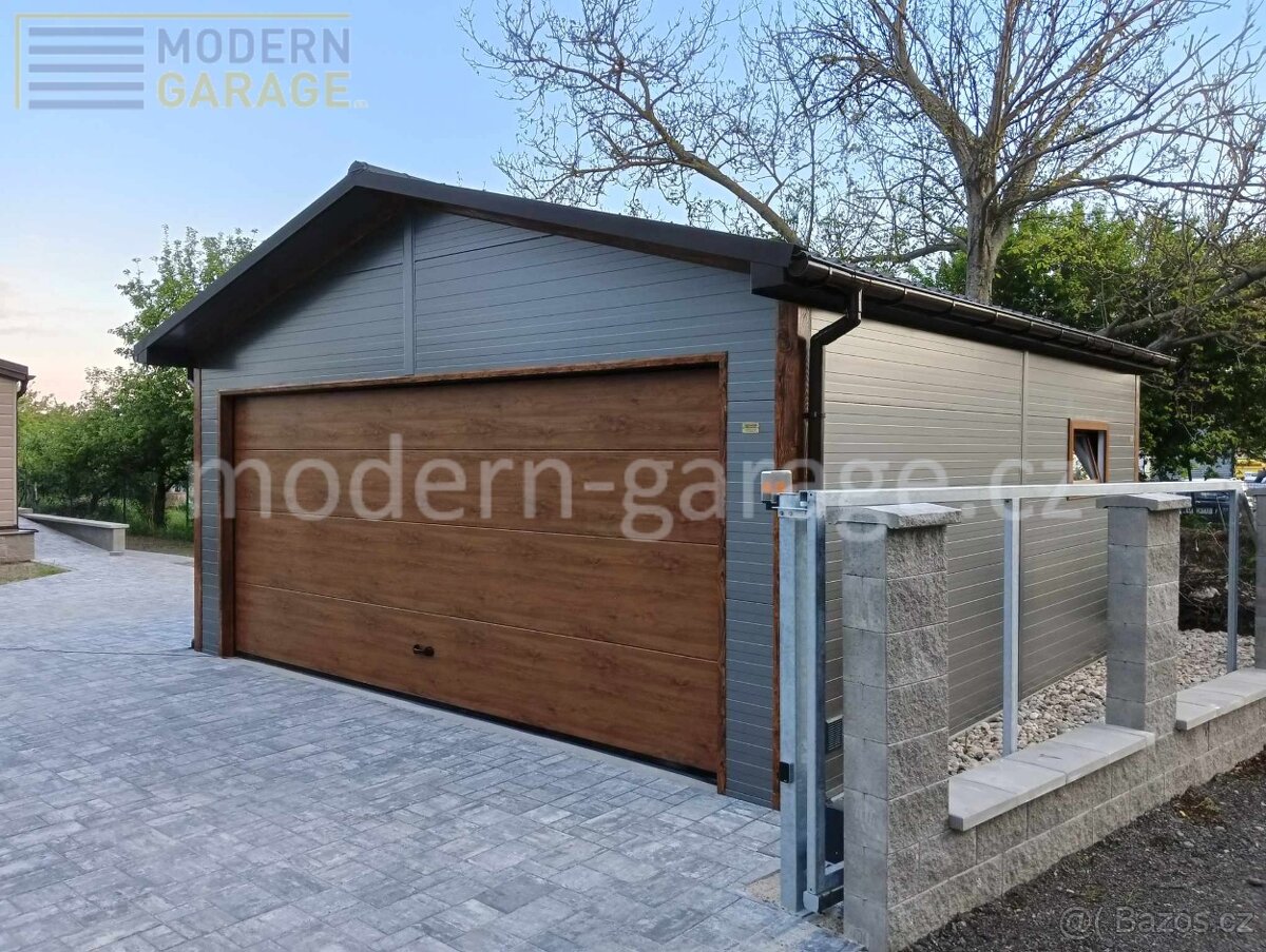 Zateplené montované garáže PIR 4x6/6x6m celá ČR - 2