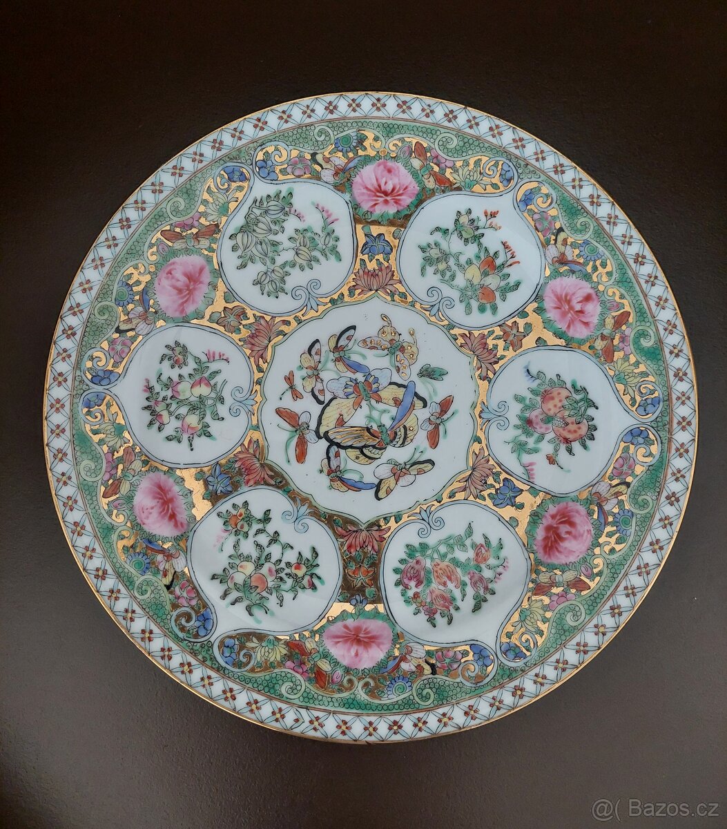 Čínský ozdobný talíř 80. léta - 2