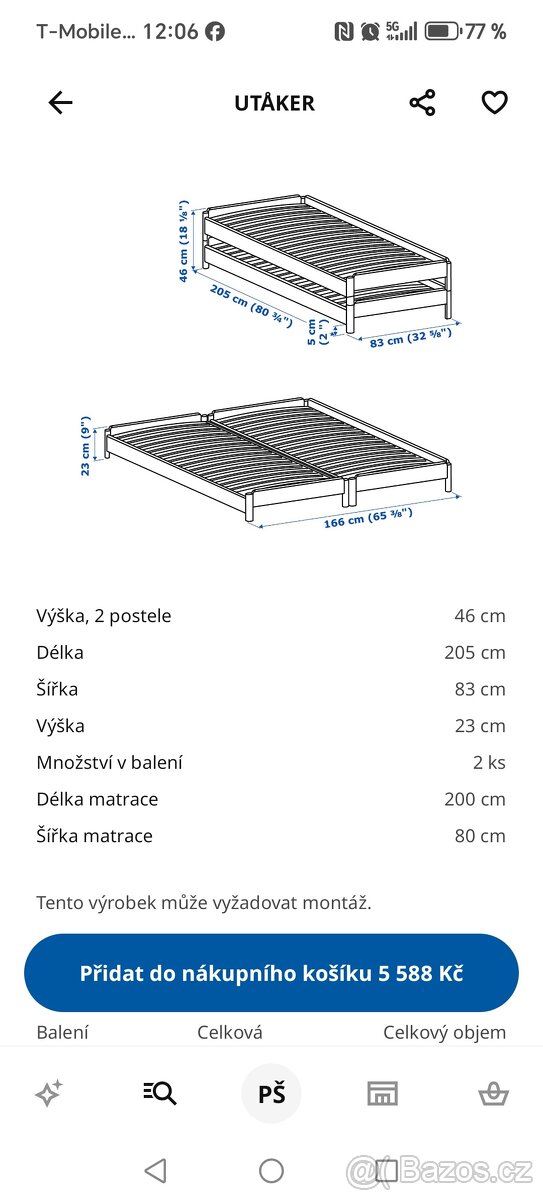Stohovatelné postele Ikea - 2