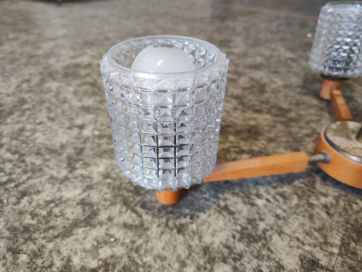 Retro tří ramenný lustr - 2