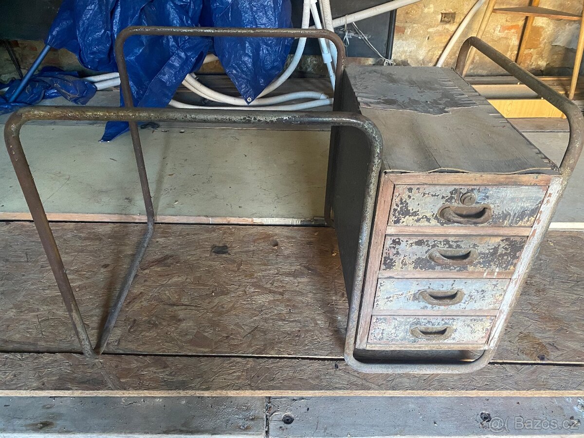 Trubkový psací stůl Funkcionalismus 30.léta - 2