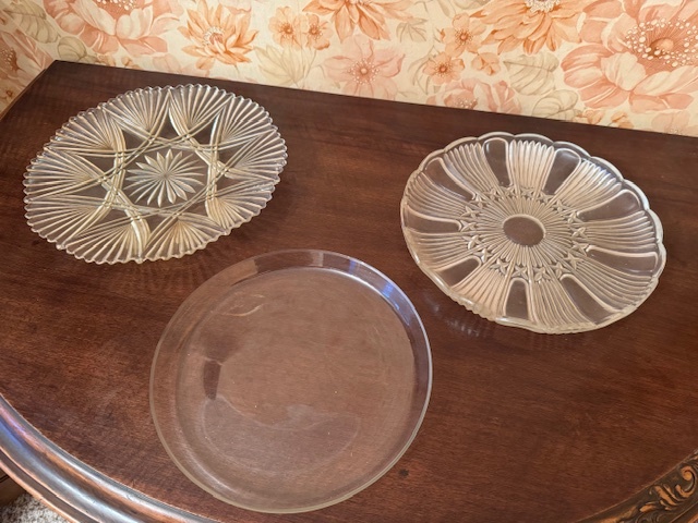 3 ks skleněný tác - 2