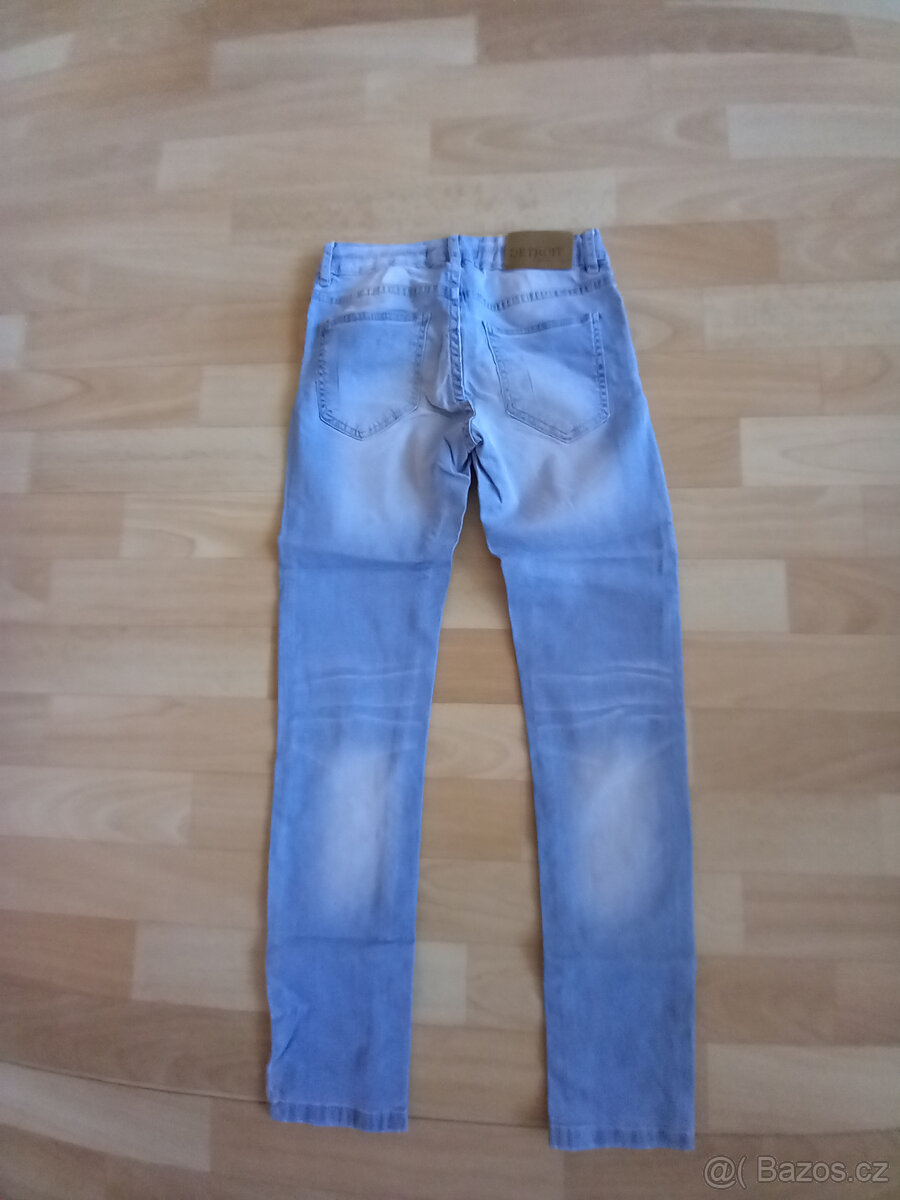 Dívčí rifle světle modré - 2