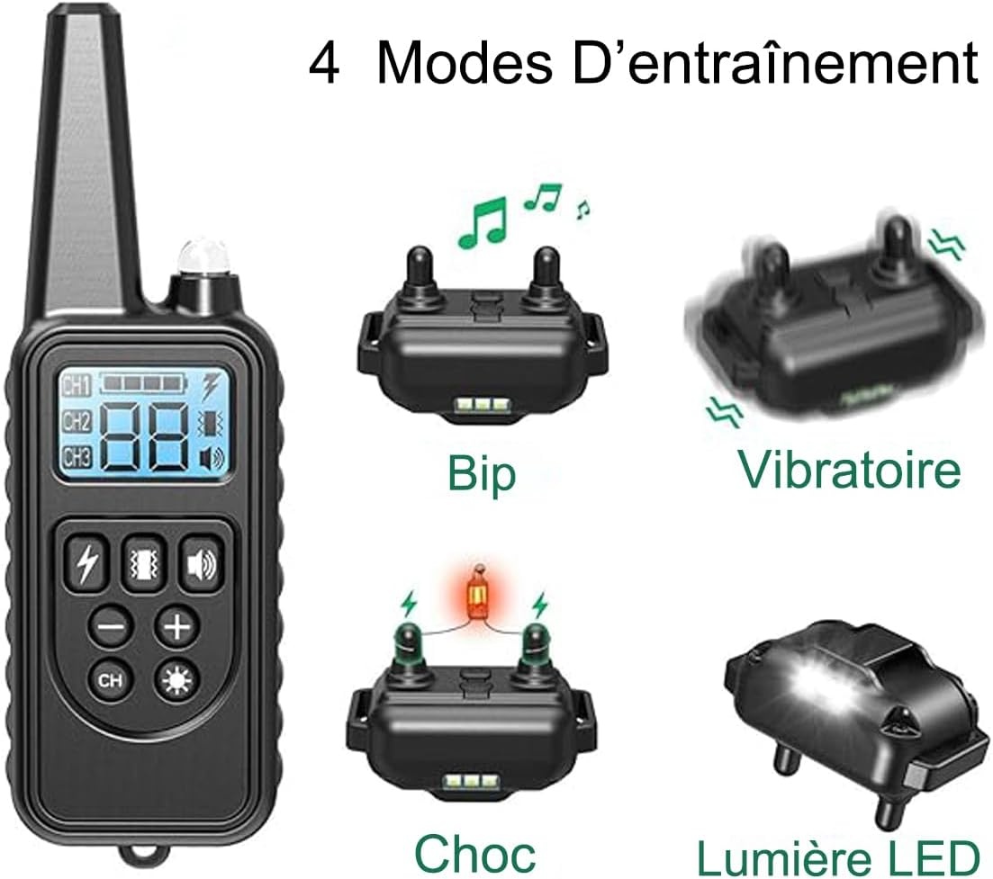 Elektricky obojek 3ks Lelyfit - 2