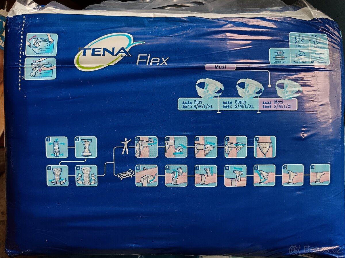 Tena Flex Maxi Large - 4 balení. - 2