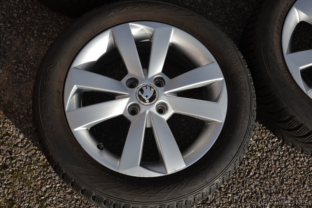 Zimní ORIG.Alu R15,Š.Citigo/Seat Mii,VW UP+Cont.185/55 - 2