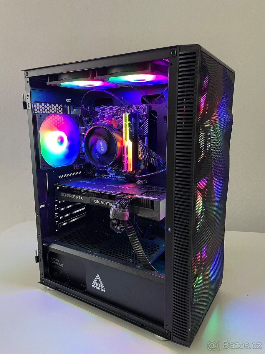 Herní PC – RTX 3060 Ti, WiFi, Ryzen 5, 16GB RAM, 1TB SSD - 2