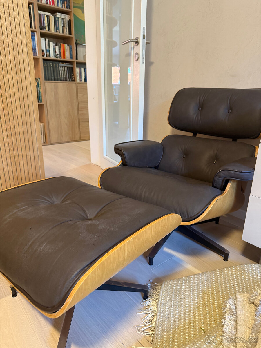 designové křeslo s podnožkou - 2