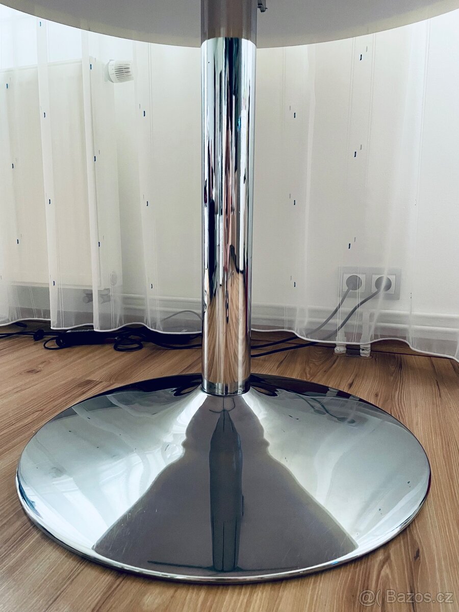 Moderní jídelní kulatý jídelní stůl , bílý 110 cm - 2