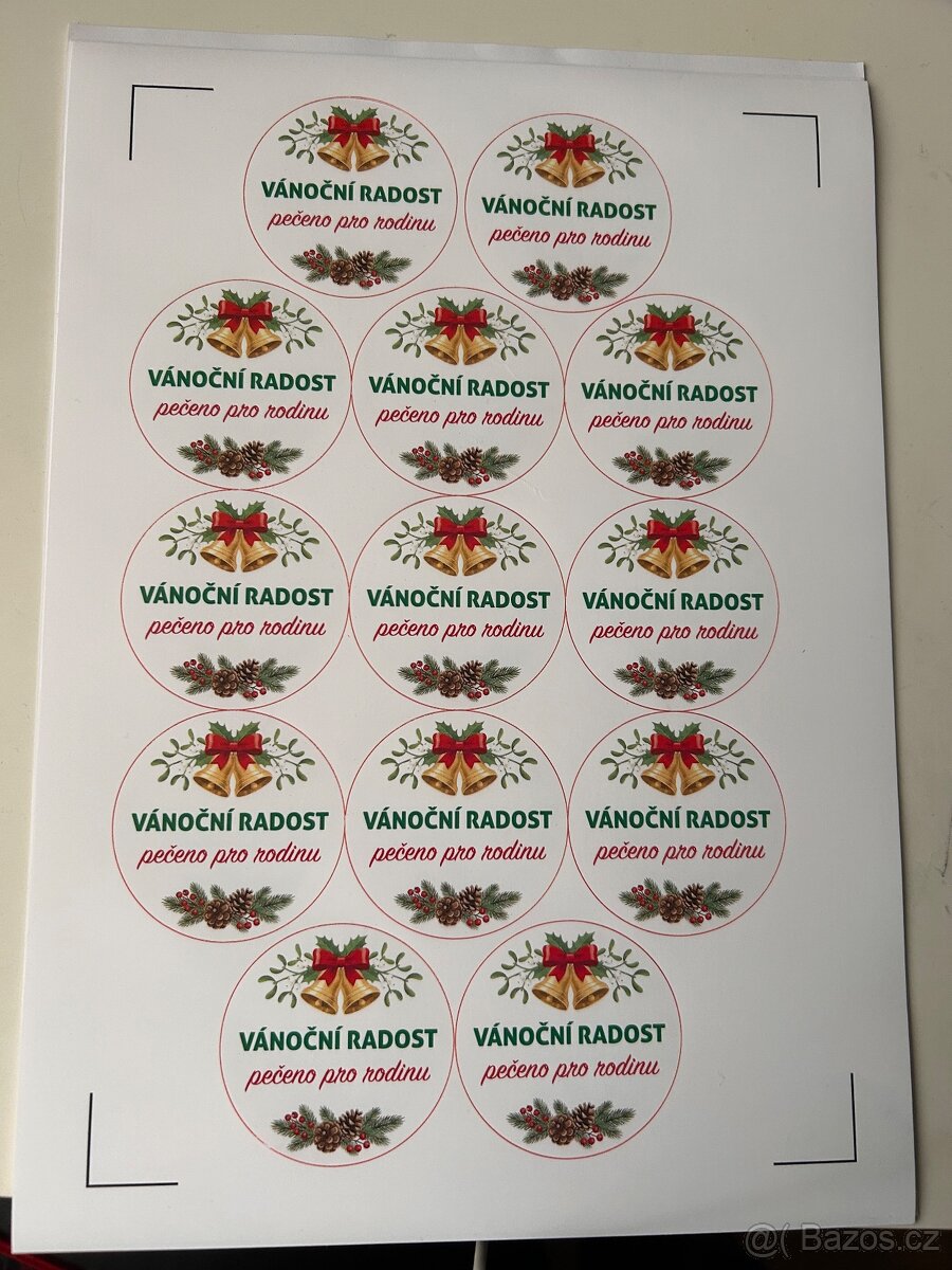 Vlastní Custom vánoční samolepky na míru - 2
