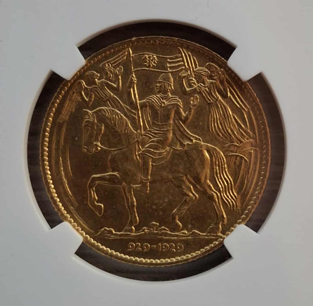 3 Dukát Milénium Svatého Václava NGC - 2