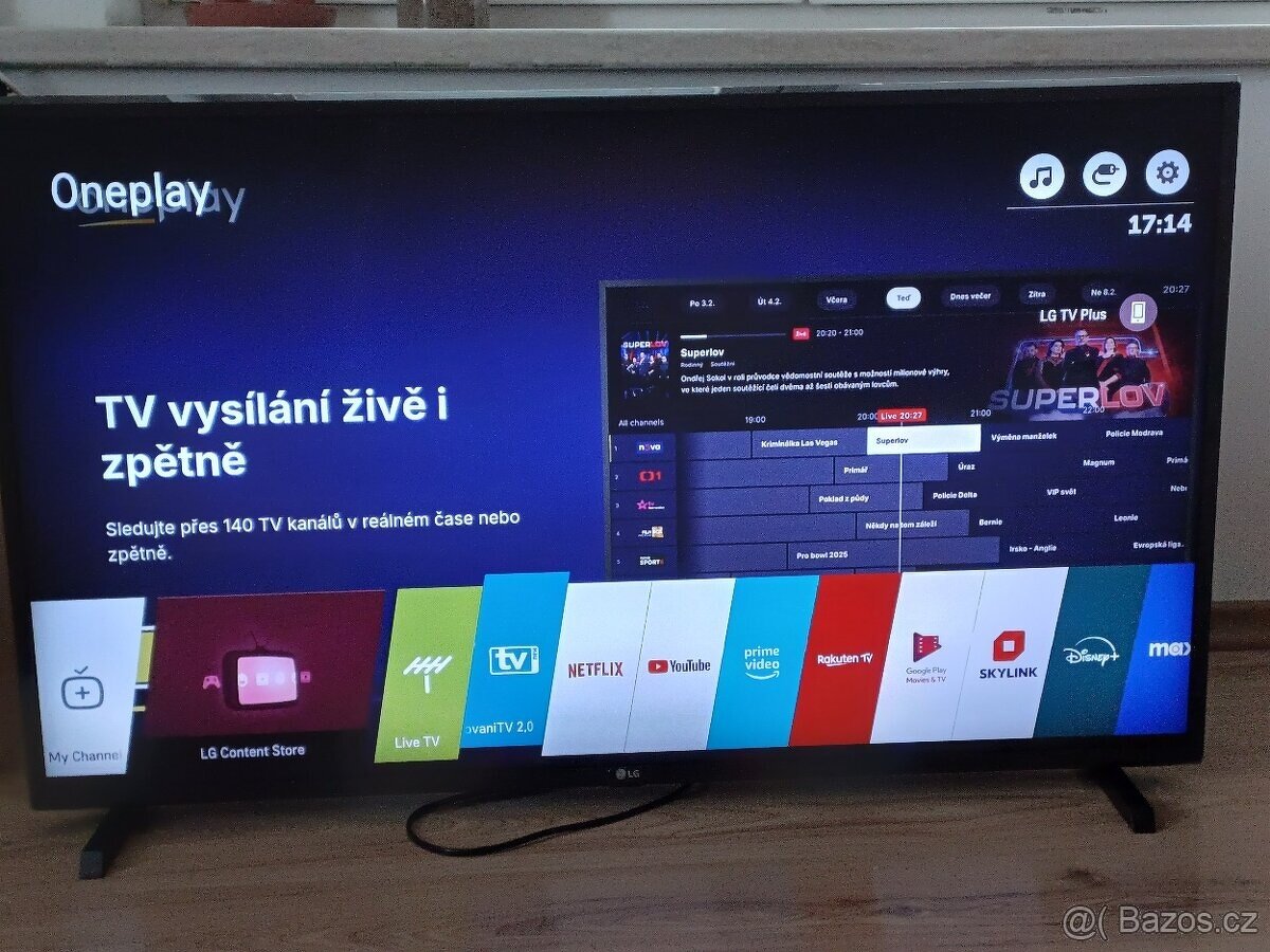 Smart TV LG 43UJ6307-úhlopříčka 108cm,Wi-Fi, DVB-T2 - 2