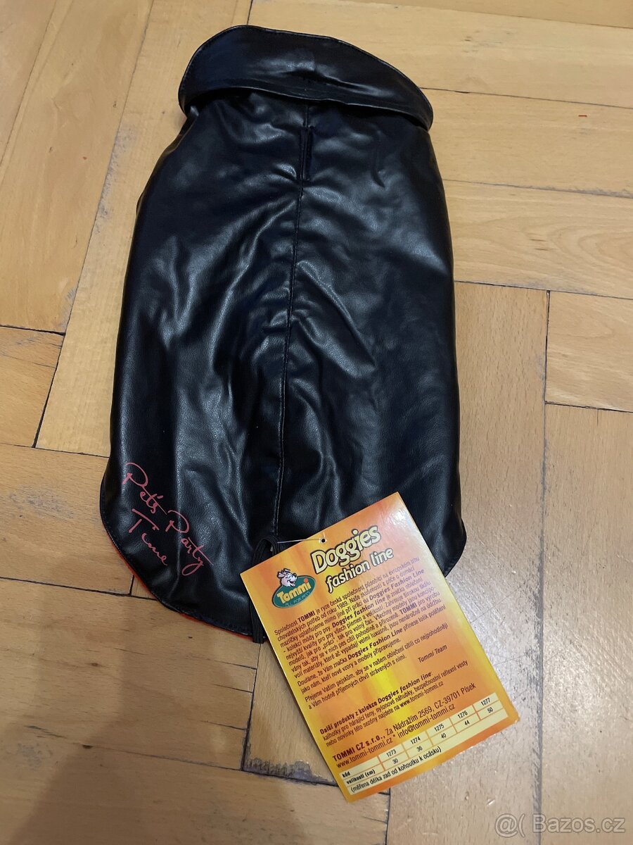 Červeno-černý kabátek na mini pejska NOVÝ - 2