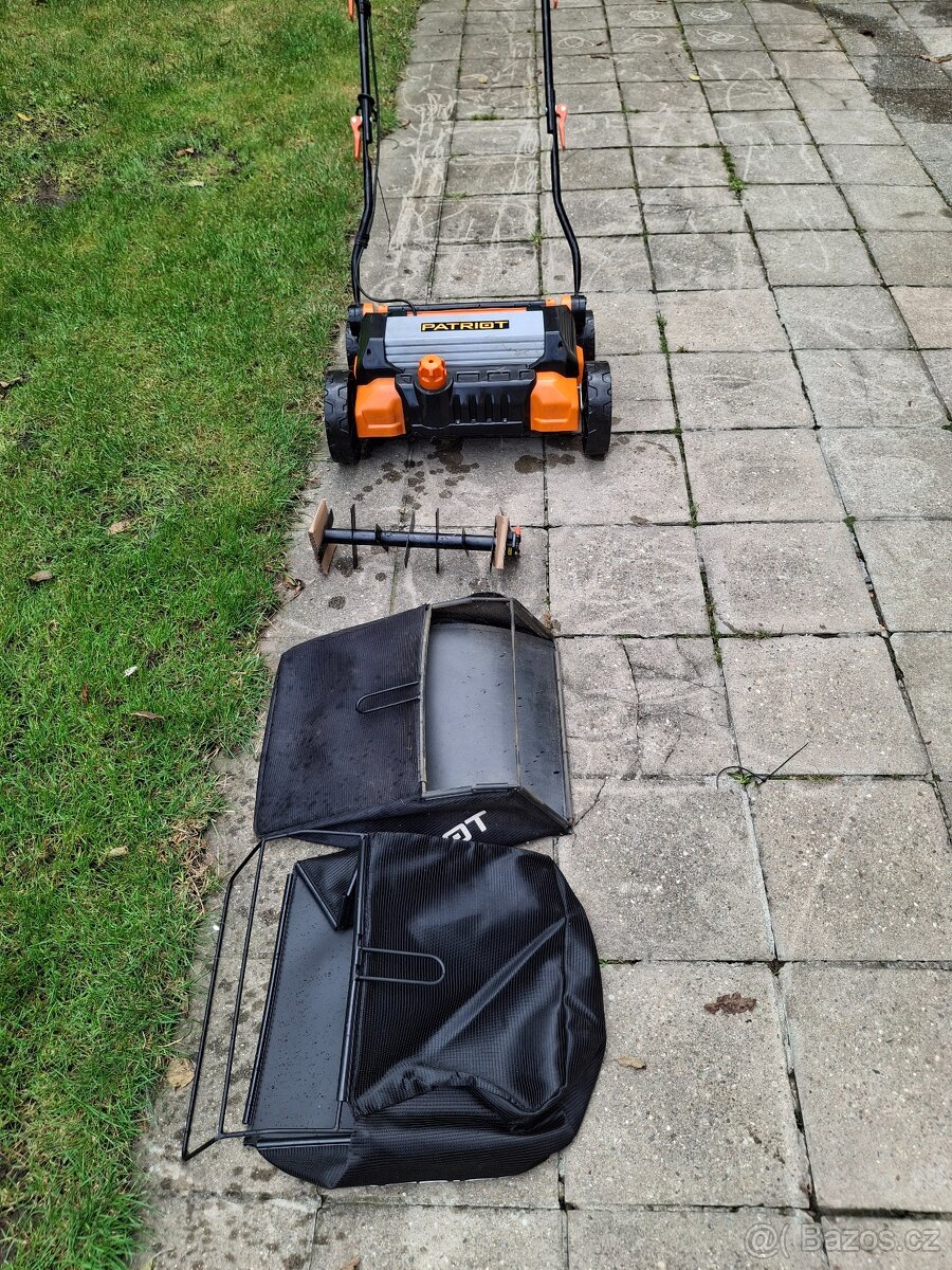 Prodám vertikutátor Patriot + koš navíc - 2