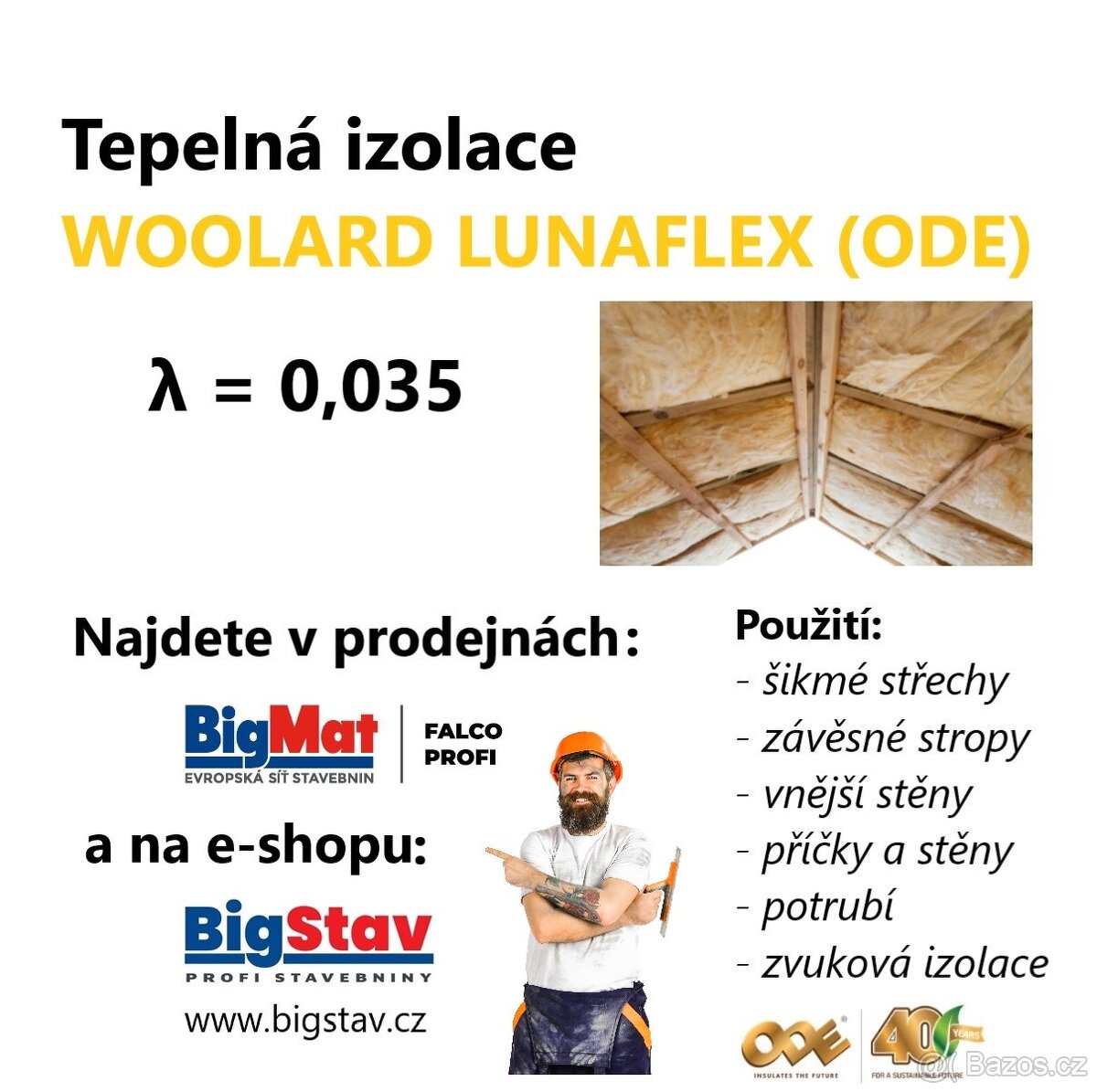 Tepelná izolace skelná vata Woolard - 2