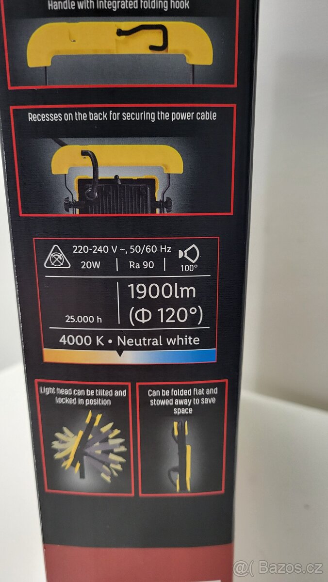 LED pracovní reflektor 20 W, - 2