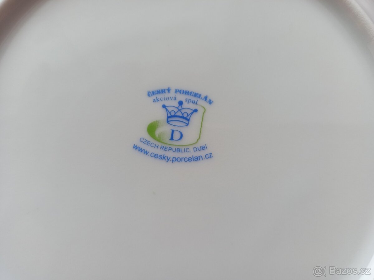 Talířky - Český porcelán Dubí - 2