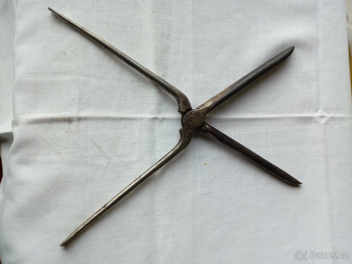 Starožitné nahřívací kulmy 2 ks - 2