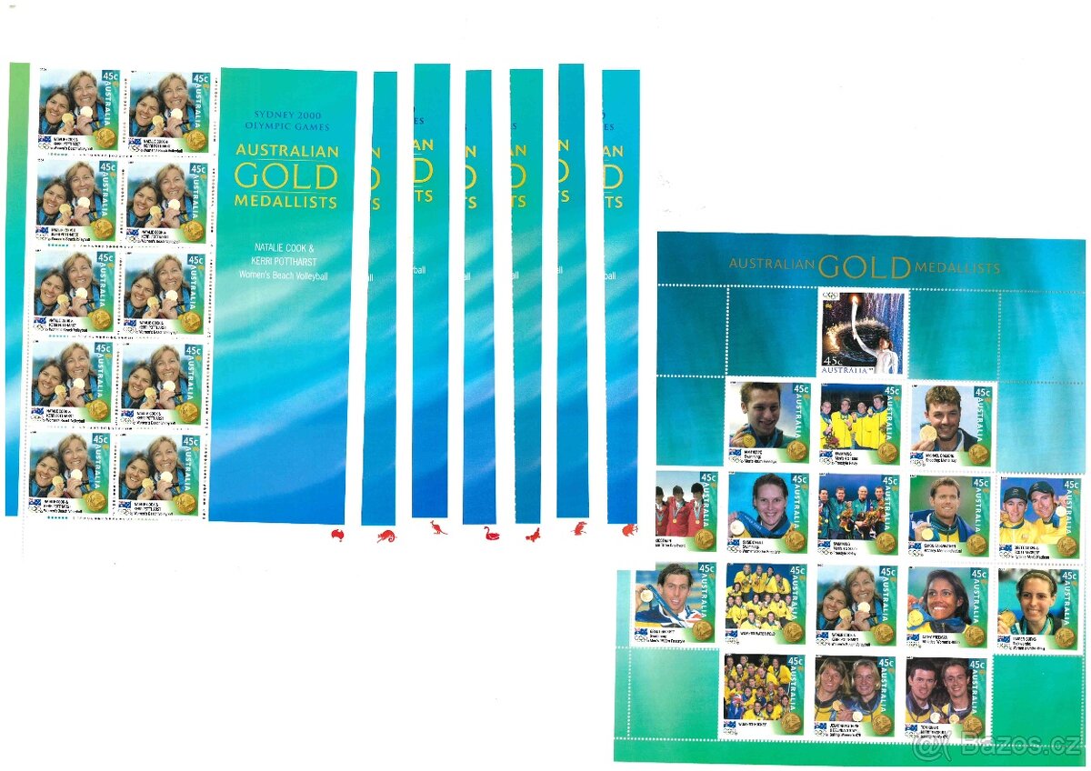 Velká sbírka volejbalových známek (čisté, ražené), celý svět - 2